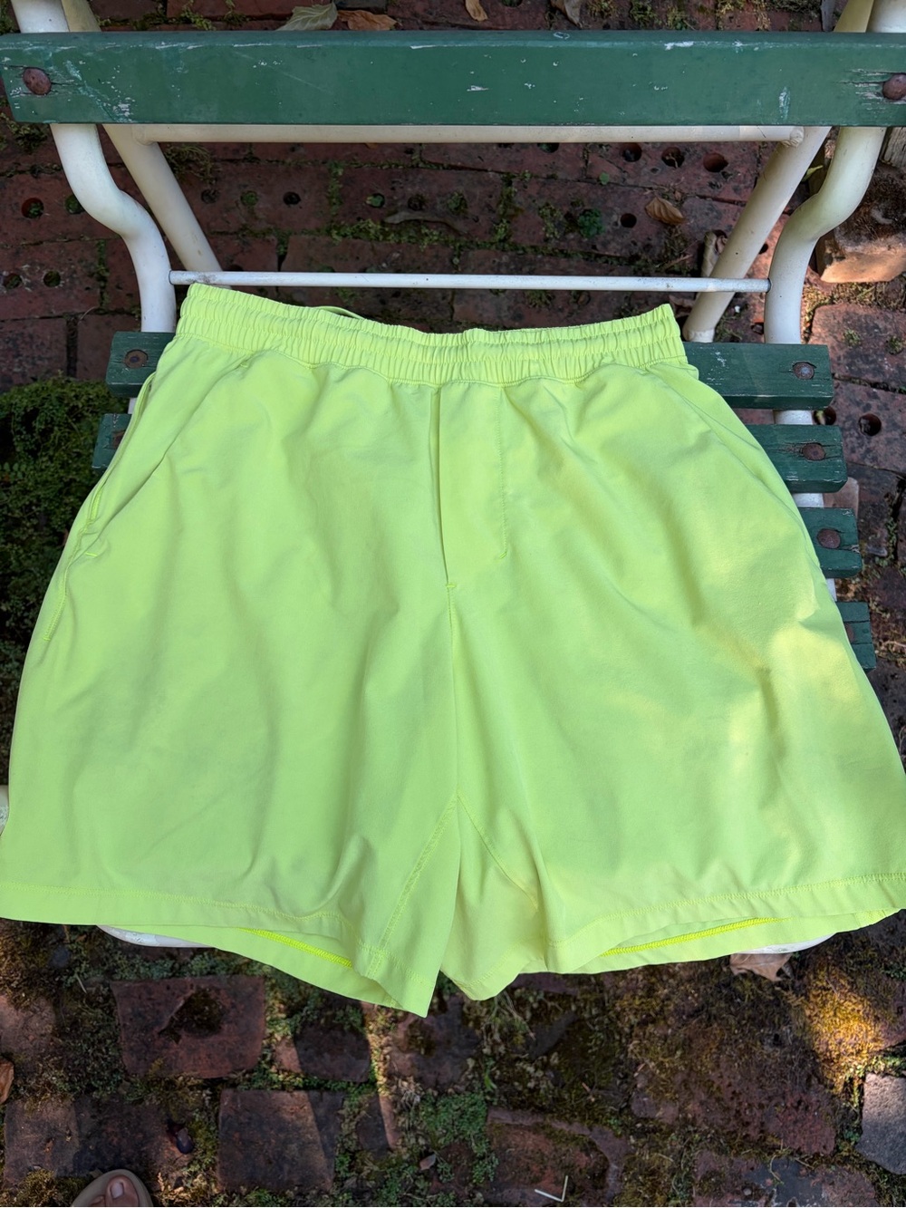 lululemon athletica Neon Yellow Men’s Athletic Shorts